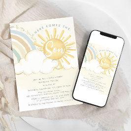 Här kommer sonen | Barnkalas Inbjudningar