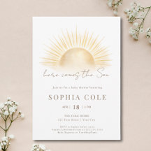 Här kommer sonen Pojkbarnsbarn Baby Shower