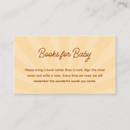 Här kommer sonen pojke baby shower böcker för bebi tilläggskort