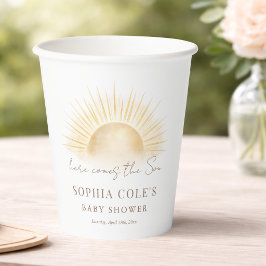 Här kommer sonen Pojken Solen Baby Shower