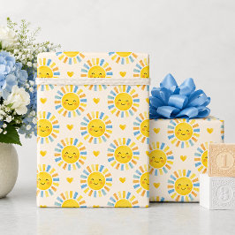 Här kommer sonen Sunshine Baby Shower Presentpapper