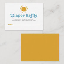 Här kommer sonens retro Baby Shower Raffle