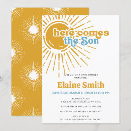 Här kommer sonens retro-babydusch inbjudningar