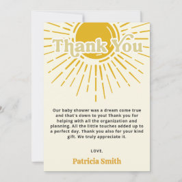 Här kommer sonens retro-babydusch tack kort