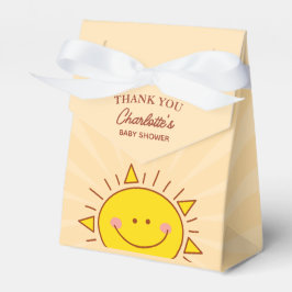 Här kommer Tacken som visar pojken Baby Shower Presentaskar