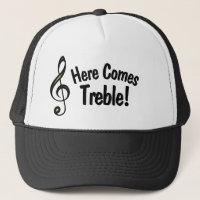 Här kommer Treble! Funny Hat för musiker