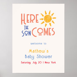 Här kommer välkomsthälsningen för sonens matlagnin poster