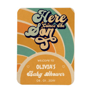 Här kommer välkomsthälsningen till Son Retro Baby Magnet