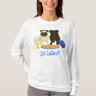 Har Latkes Hanukkah Pug Tees Tröja