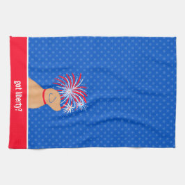 Har Liberty? Gult Hund Kitchen Towel Kökshandduk