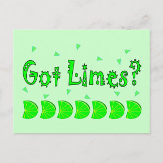 Har Limes Confetti, Lime Älskare Shirts & Gifts Vykort