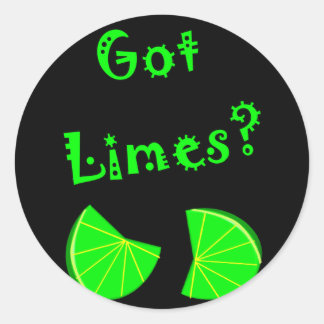 Har Limes? Lime Älskare T-Shirts & Gifts Runt Klistermärke