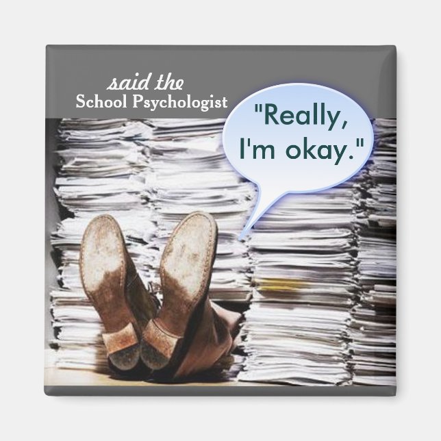 Här Ljuger du en skolpsykolog Magnet (Framsidan)