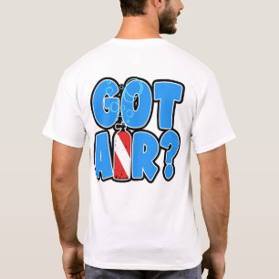 Har luft? Scuba dykningstank med flagga T Shirt