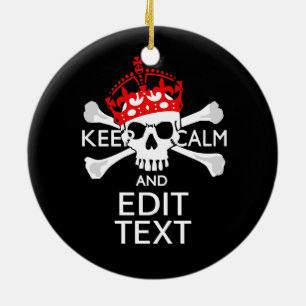 Har Lugnen Korsben för textBehålla Julgransprydnad Keramik