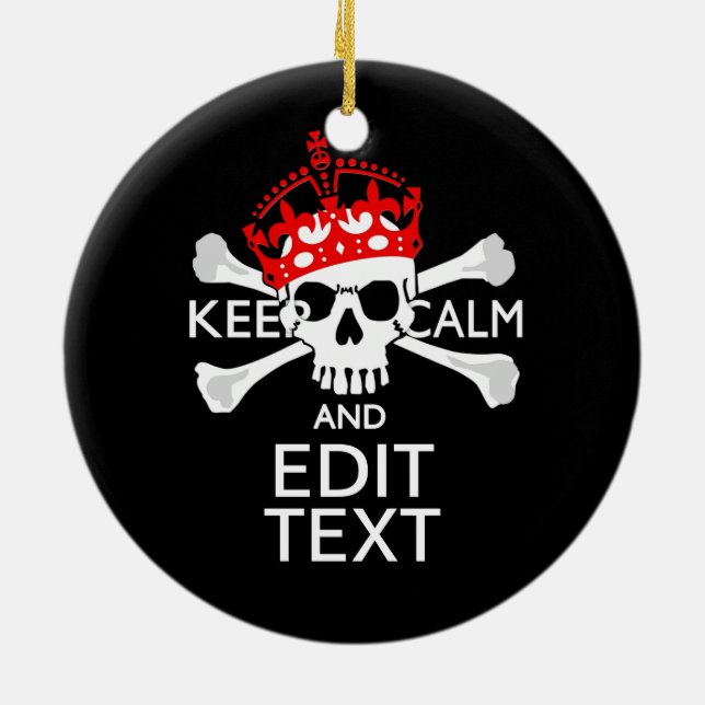 Har Lugnen Korsben för textBehålla Julgransprydnad Keramik (Baksidan)