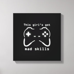 Har Mad Skills Video Game Controller Canvas
