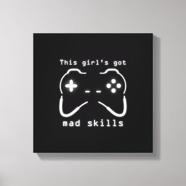 Har Mad Skills Video Game Controller Canvas (Framsida)