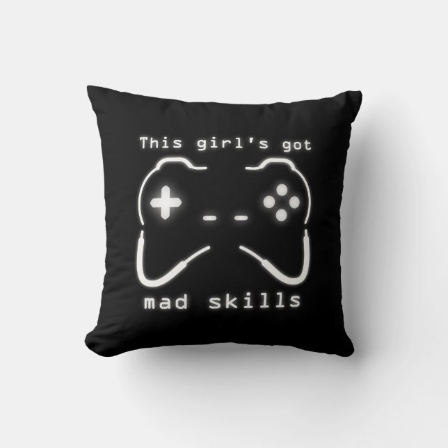Har Mad Skills Video Game Controller Kudde (Framsida)