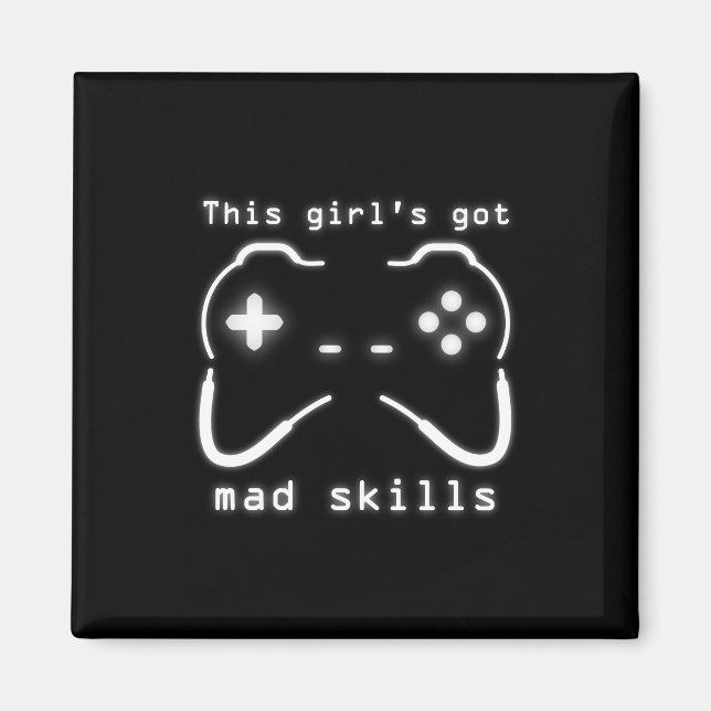 Har Mad Skills Video Game Controller Magnet (Framsidan)