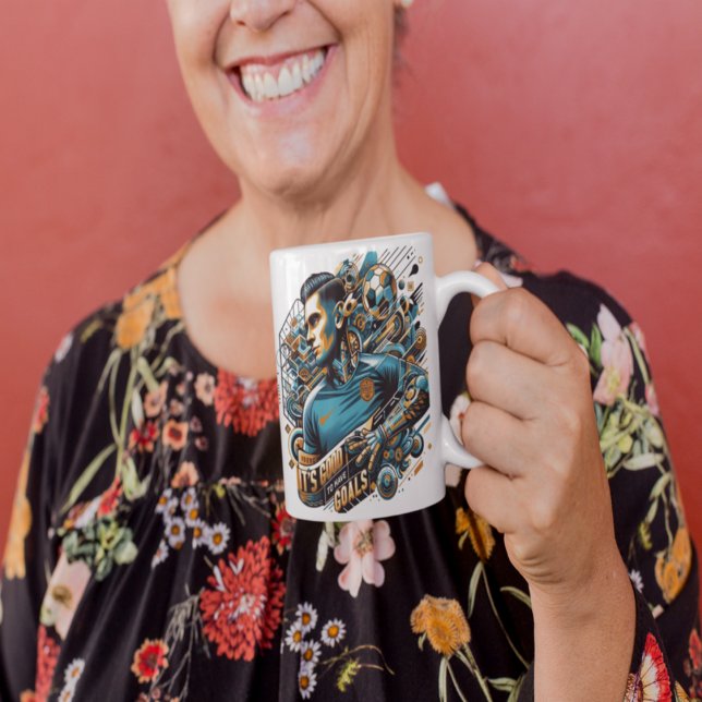 Har mål, levande större - inspirerande Mugg Jumbo Mugg (Have Goals, Live Bigger — Inspirational)