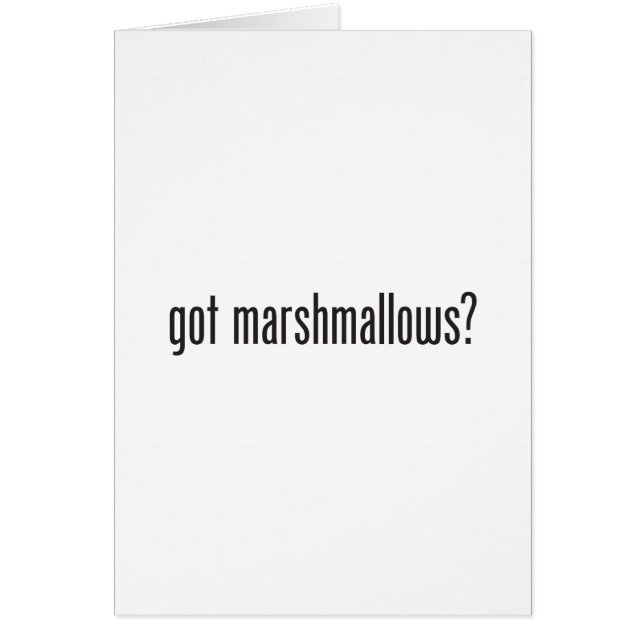 har marshmallow hälsningskort (Framsidan)