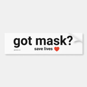Har Mask? Bumper Sticker Bildekal