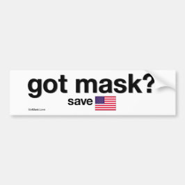 Har Mask? Spara Amerika. Bildekal