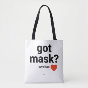 Har Mask? Teckenblock Tygkasse