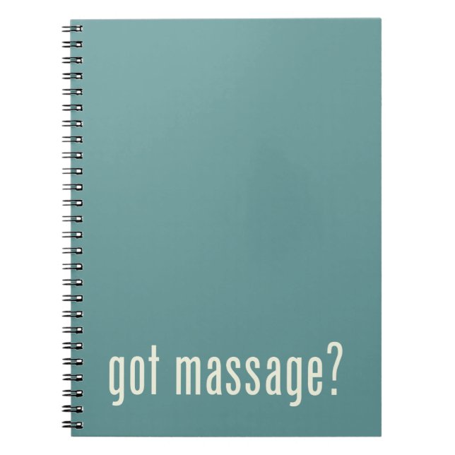 Har Massage? Anteckningsbok Med Spiral (Framsidan)