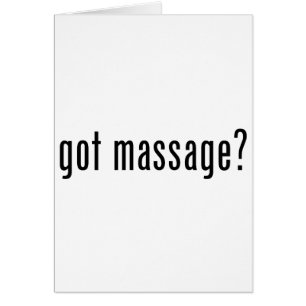 Har Massage? Hälsningskort