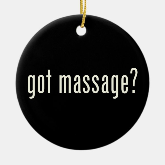 Har Massage? Julgransprydnad Keramik (Framsidan)