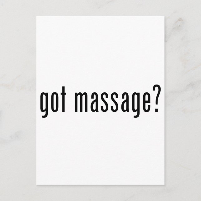 Har Massage? Vykort (Framsida)