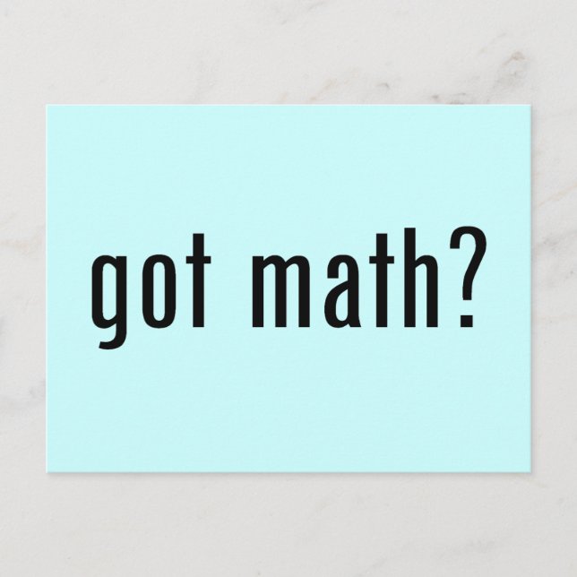 har math? vykort (Framsida)
