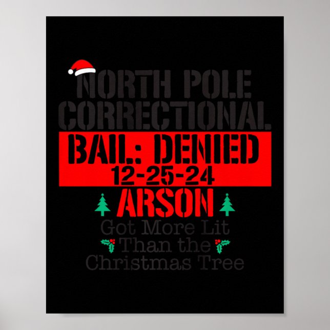 Har mer långsamt än nordepoleringen Julafton Träd Poster (Framsidan)