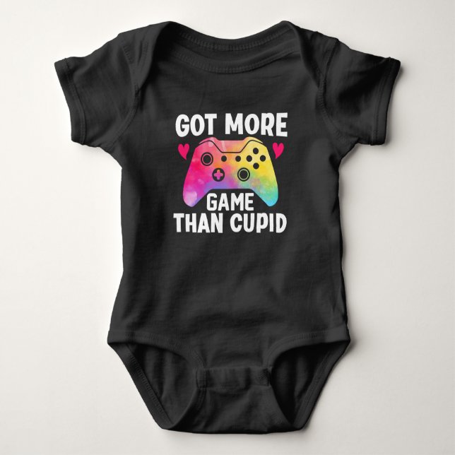 Har mer spel än Cupid Valentine TV-spel T Shirt (Framsida)