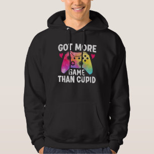Har mer spel än Cupid Valentine Video Game Hoodie