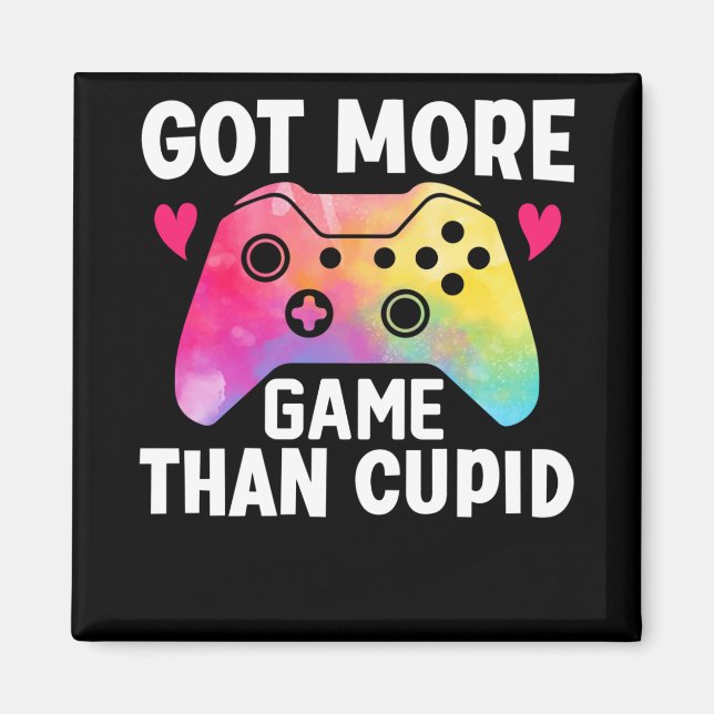 Har mer spel än Cupid Valentine Video Game Magnet (Framsidan)