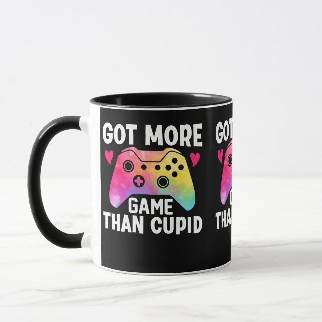 Har mer spel än Cupid Valentine Video Game Mugg (Vänster)
