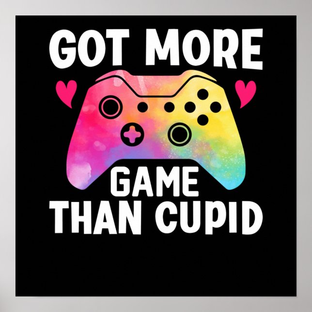 Har mer spel än Cupid Valentine Video Game Poster (Framsidan)