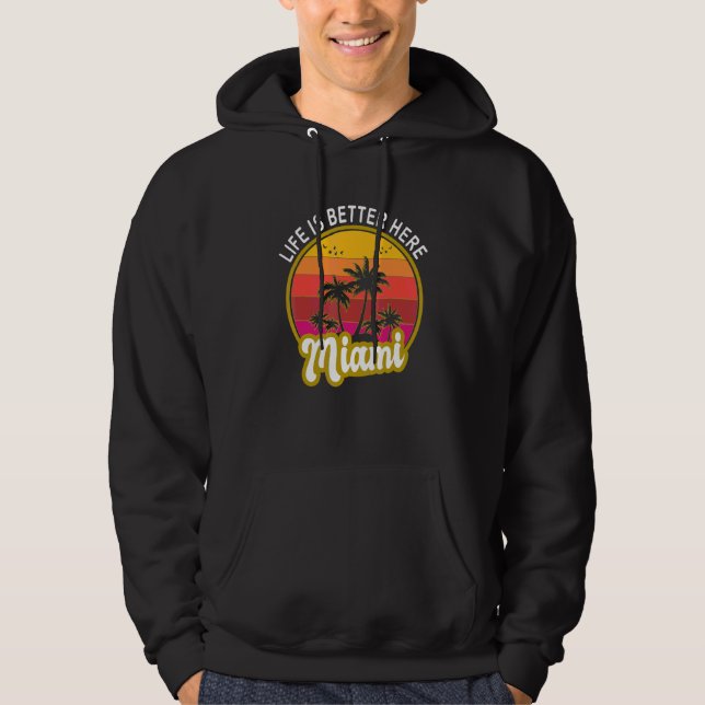 Här Miami Florida Hoodie (Framsida)