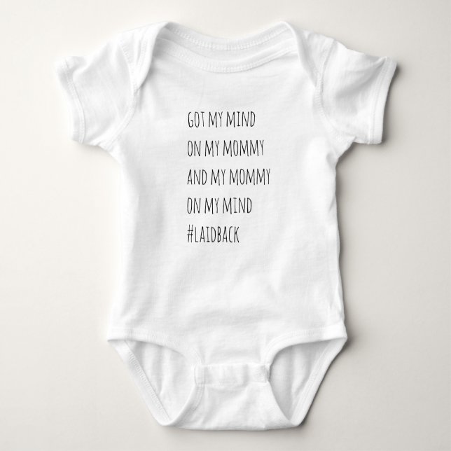 Har min mamma på min hjärna Ett barn i Biet Baby T Shirt (Framsida)