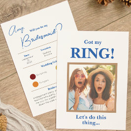 Har Mitt Bridesmaid-Frieri-kort för Färg-paletten Inbjudningar