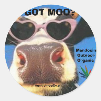 HAR MOO POT STICKER RUNT KLISTERMÄRKE