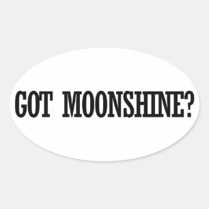 Har Moonshine Ovalt Klistermärke