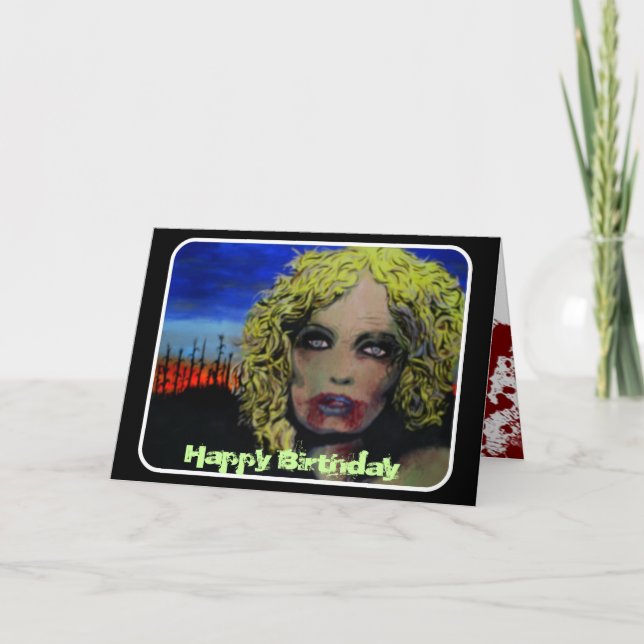 "Har morgonen det brutna" födelsedagkortet Kort (Framsida)