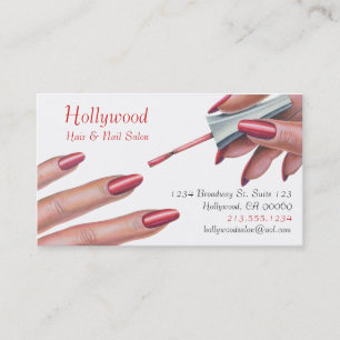 Hår- & nagelSalon_Beauty stylist Visitkort