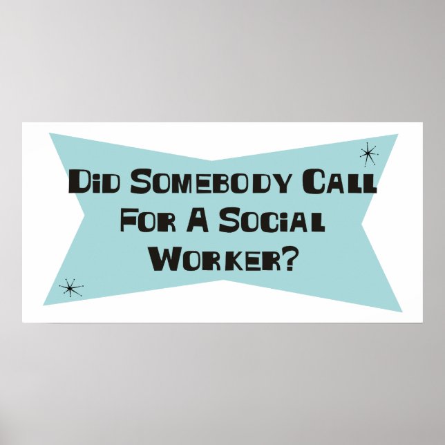 Har någon ringt efter en Social-arbetare? Poster (Framsidan)