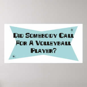 Har någon ringt en volleyball Player? Poster