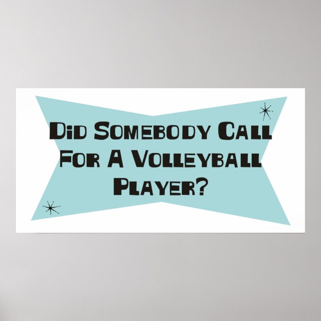 Har någon ringt en volleyball Player? Poster (Framsidan)